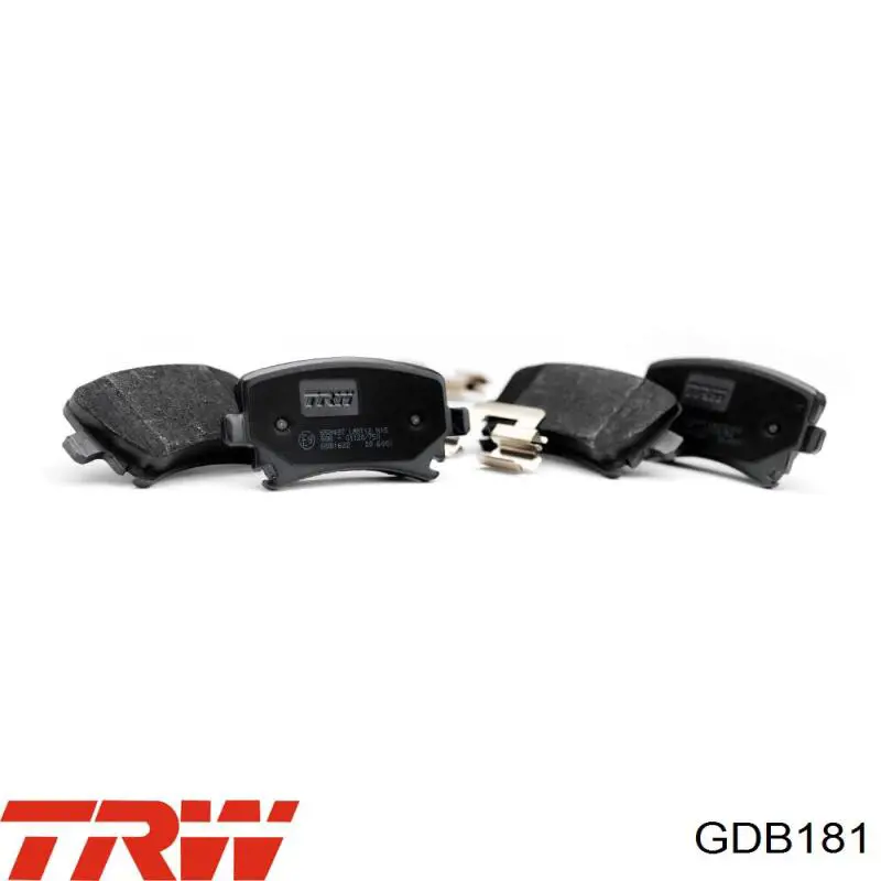 GDB181 TRW колодки тормозные передние дисковые