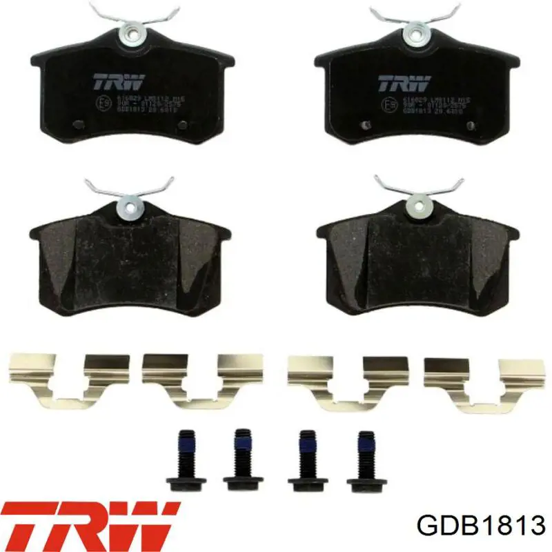 Купить GDB1813 TRW Колодки тормозные задние, дисковые