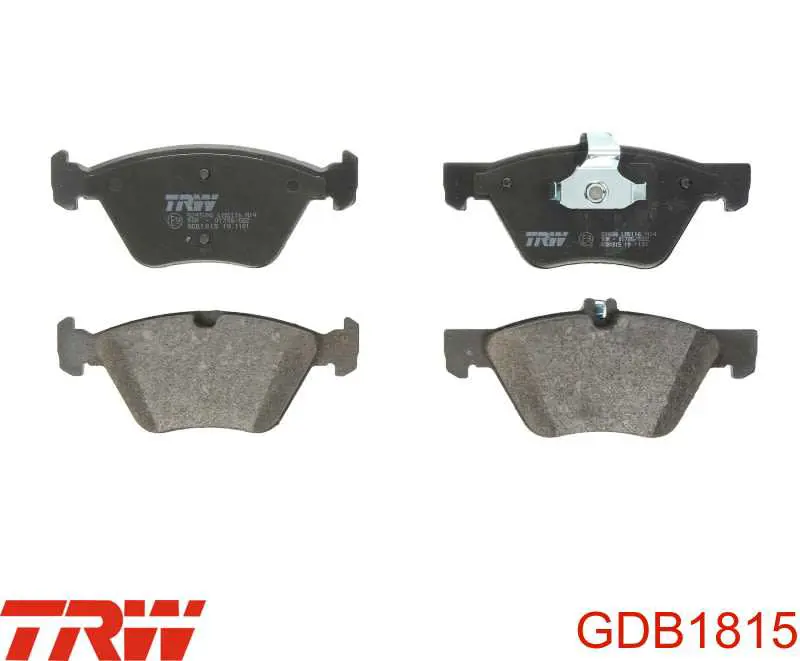 GDB1815 TRW колодки тормозные передние дисковые