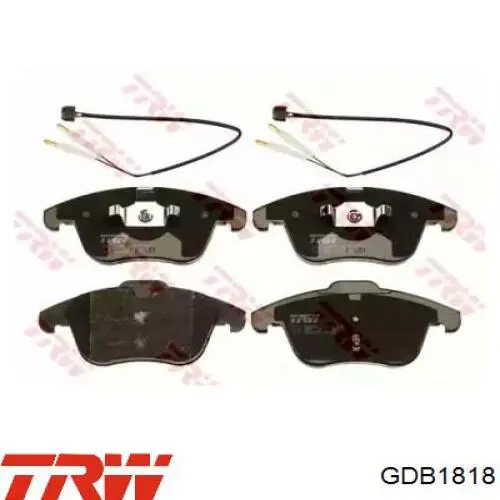 GDB1818 TRW Колодки передние