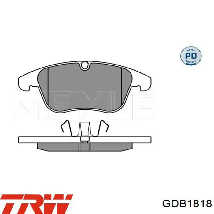 Передние тормозные колодки GDB1818 TRW