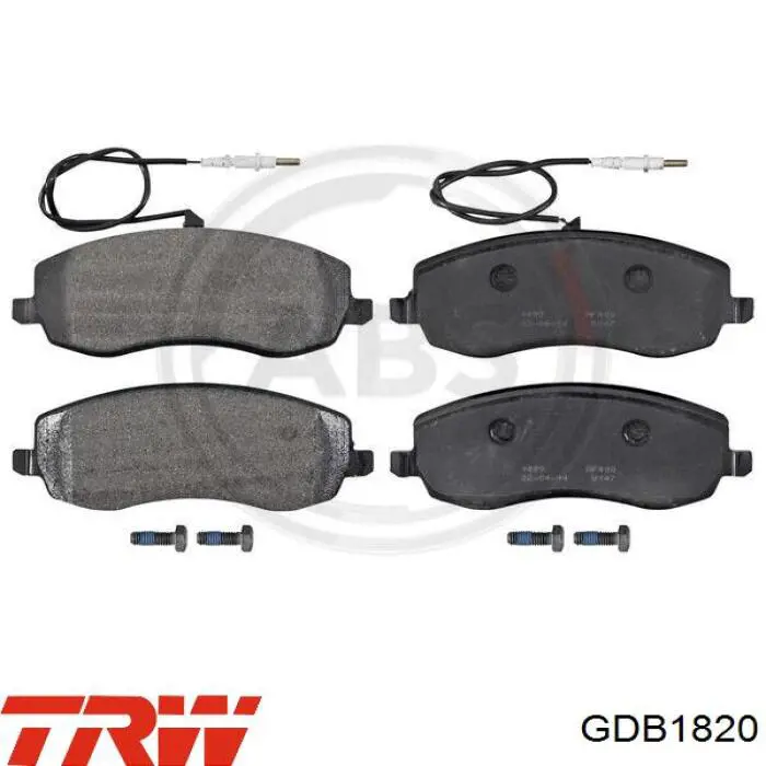 Передние тормозные колодки GDB1820 TRW