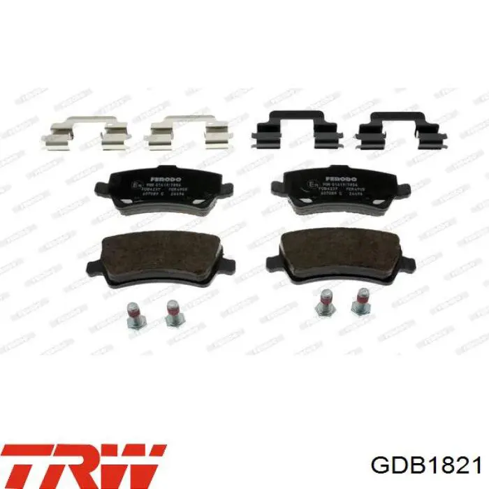 GDB1821 TRW Колодки передние