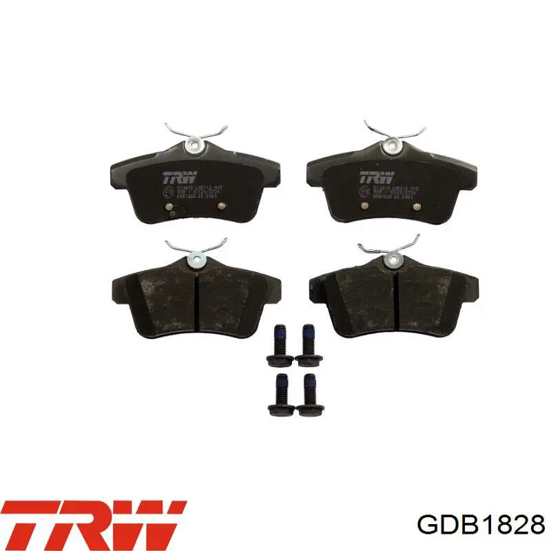 Задние тормозные колодки GDB1828 TRW