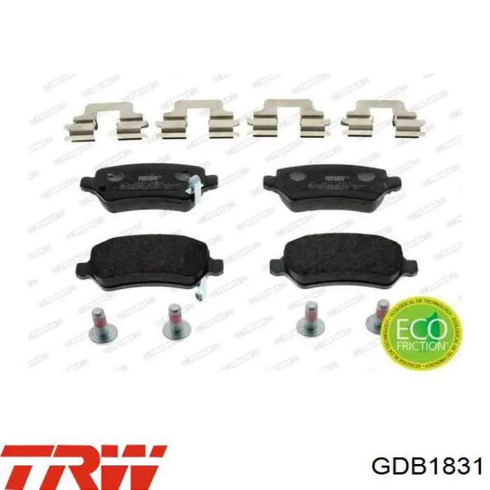 Купить GDB1831 TRW Колодки тормозные задние, дисковые