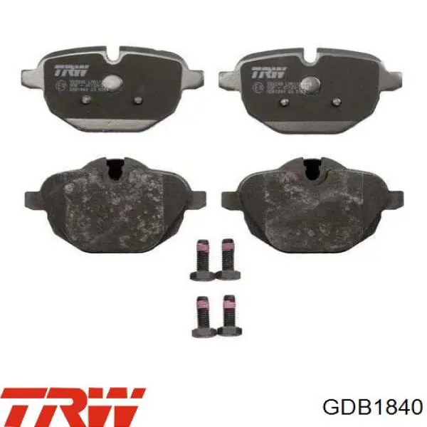 Купить GDB1840 TRW Колодки тормозные задние, дисковые