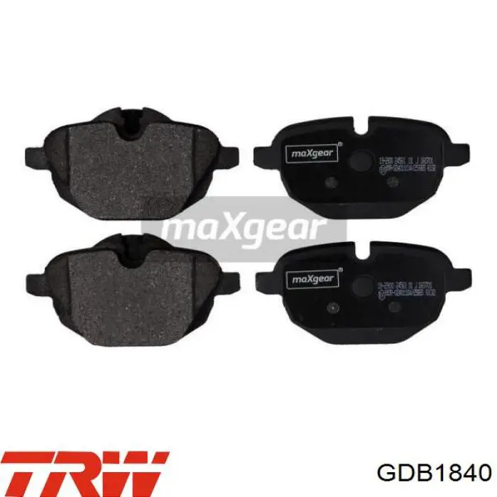 Задние тормозные колодки GDB1840 TRW