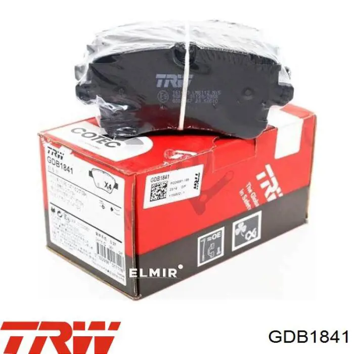 Задние дисковые колодки TRW GDB1841