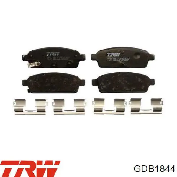 Купить GDB1844 TRW Колодки тормозные задние, дисковые
