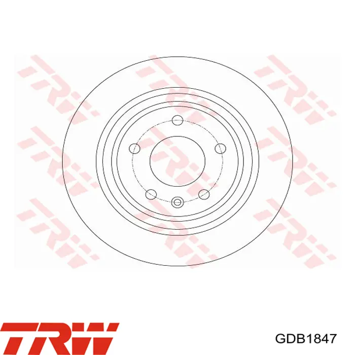 Передние тормозные колодки GDB1847 TRW