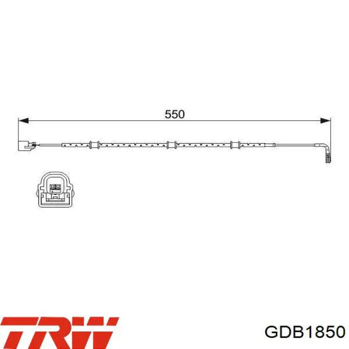 Купить GDB1850 TRW Колодки тормозные
