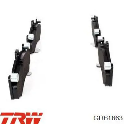 Передние тормозные колодки GDB1863 TRW