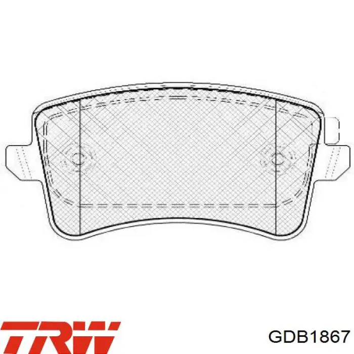 Купить GDB1867 TRW Колодки тормозные задние, дисковые