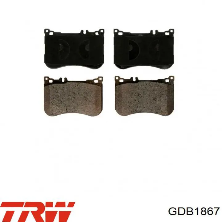 Задние дисковые колодки TRW GDB1867
