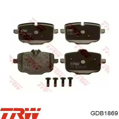 GDB1869 TRW Колодки тормозные дисковые комплект