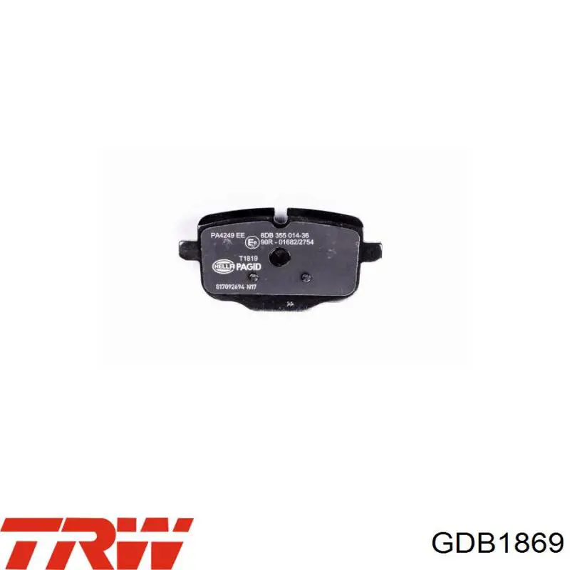 Задние дисковые колодки TRW GDB1869