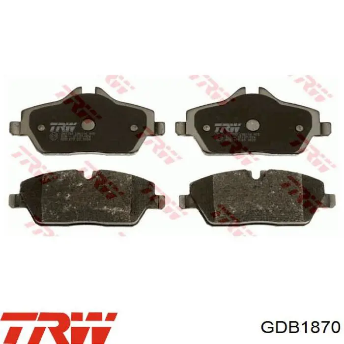GDB1870 TRW колодки тормозные передние дисковые