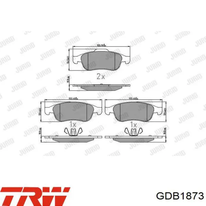 Тормозные колодки Denckermann B111400