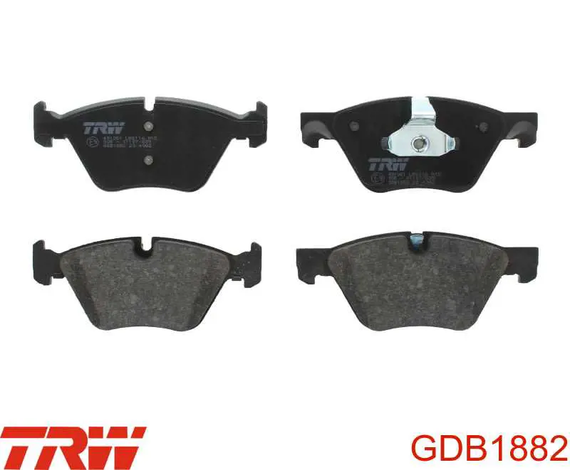 GDB1882 TRW передние тормозные колодки