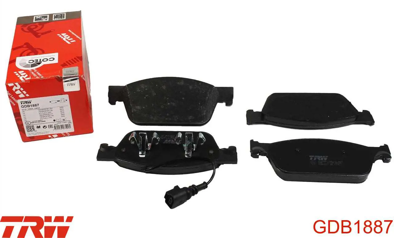 Колодки TRW GDB1887 цена, от 64.34 USD