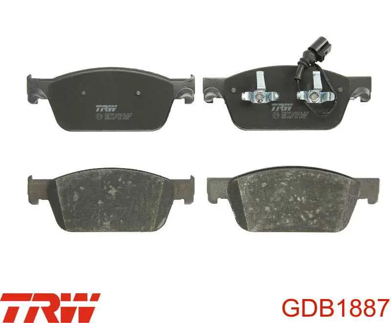 Купить GDB1887 TRW Колодки тормозные