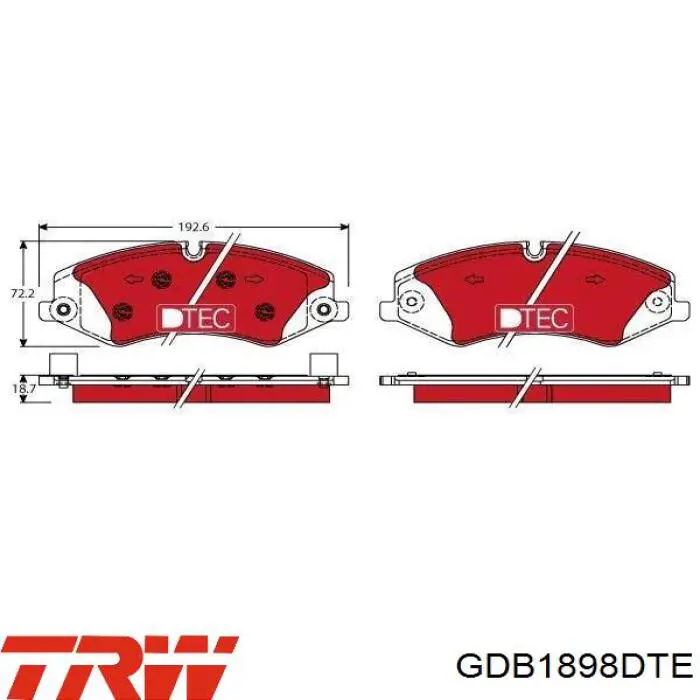 Тормозные колодки EBC Brakes DPX2123