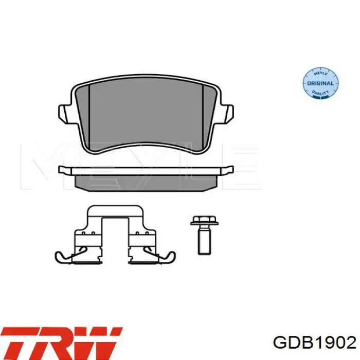 Купить GDB1902 TRW Колодки тормозные задние, дисковые