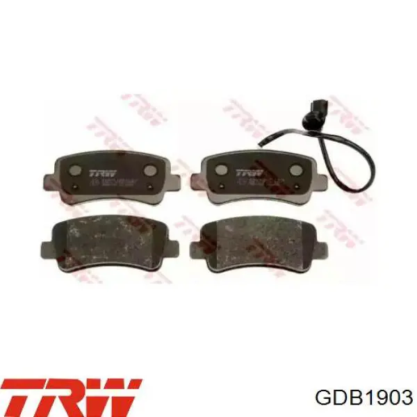 Купить GDB1903 TRW Колодки тормозные задние, дисковые