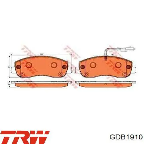 Тормозные колодки TRW GDB1910