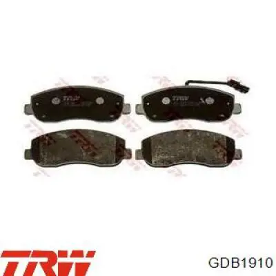 GDB1910 TRW Колодки передние