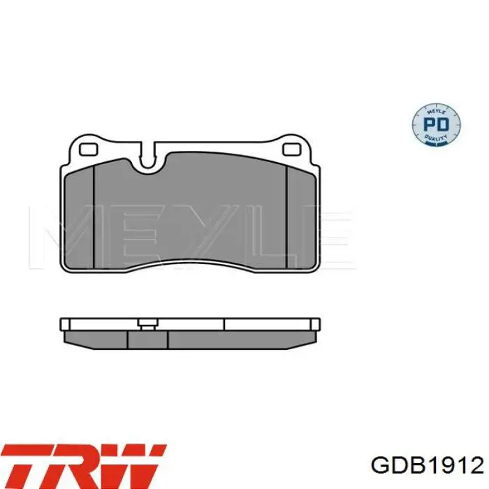 Передние тормозные колодки GDB1912 TRW