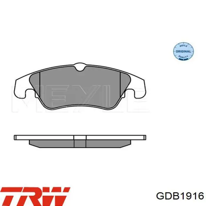 Передние тормозные колодки GDB1916 TRW