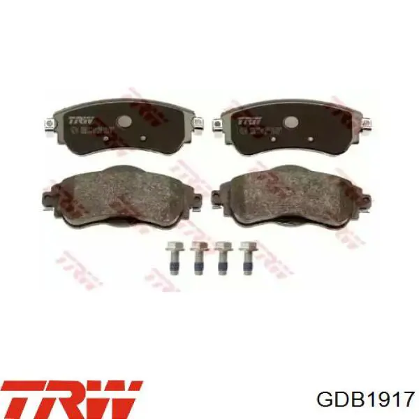 Купить GDB1917 TRW Колодки тормозные