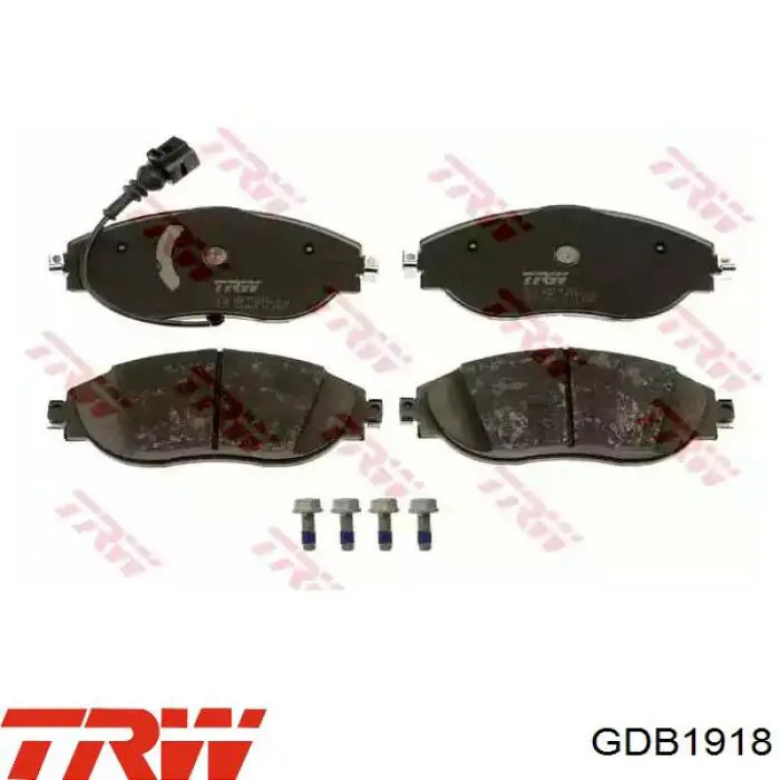 GDB1918 TRW колодки тормозные передние дисковые