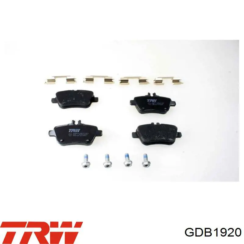 Купить GDB1920 TRW Колодки тормозные задние, дисковые