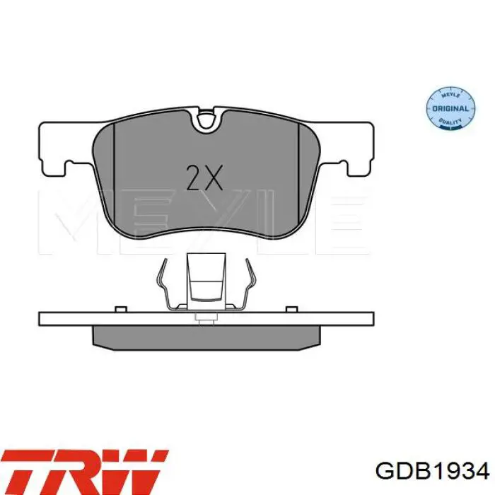 Купить GDB1934 TRW Колодки тормозные