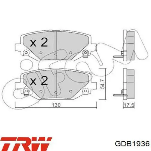 Купить 256532 Hart Колодки тормозные задние, дисковые