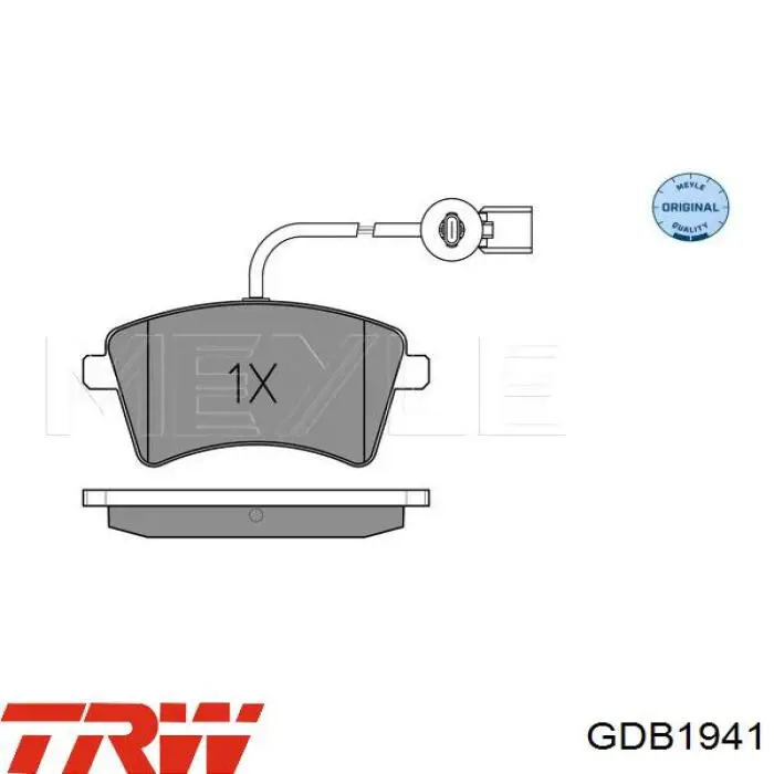 Тормозные колодки TRW GDB1941