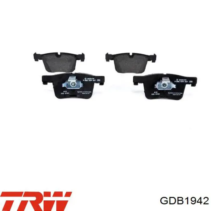 GDB1942 TRW Колодки передние