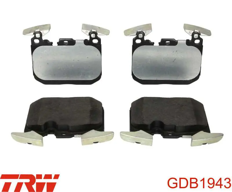 GDB1943 TRW колодки тормозные передние дисковые