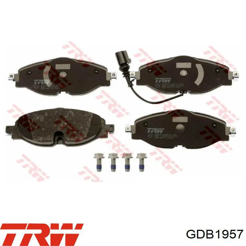 Купить GDB1957 TRW Колодки тормозные задние, дисковые