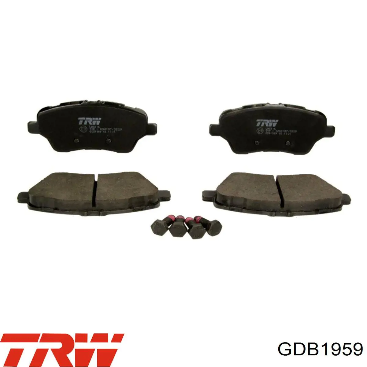 Купить GDB1959 TRW Колодки тормозные