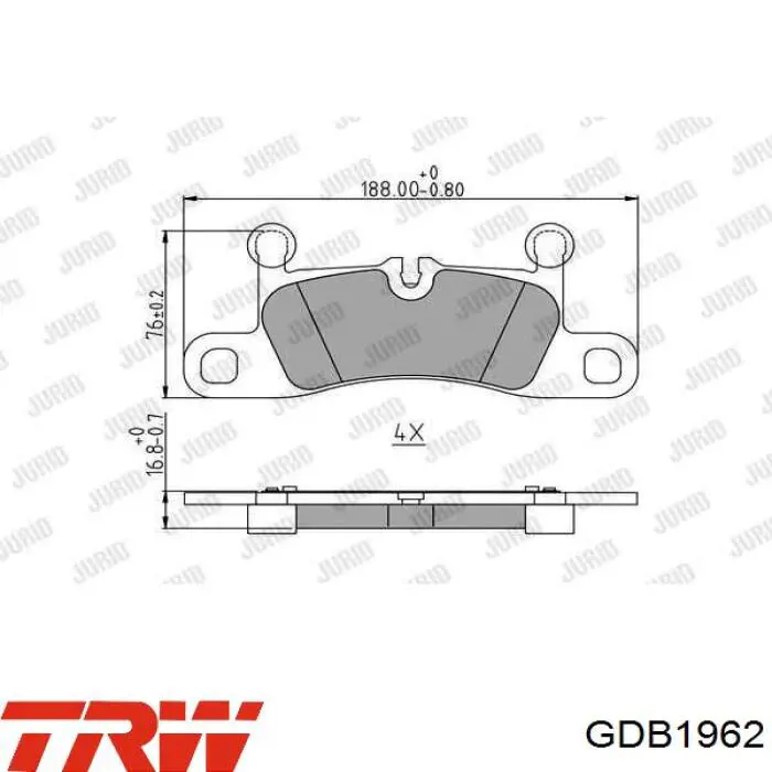 Задние тормозные колодки 0986494869 Bosch