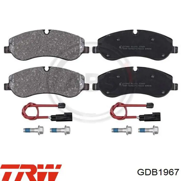 Купить GDB1967 TRW Колодки тормозные