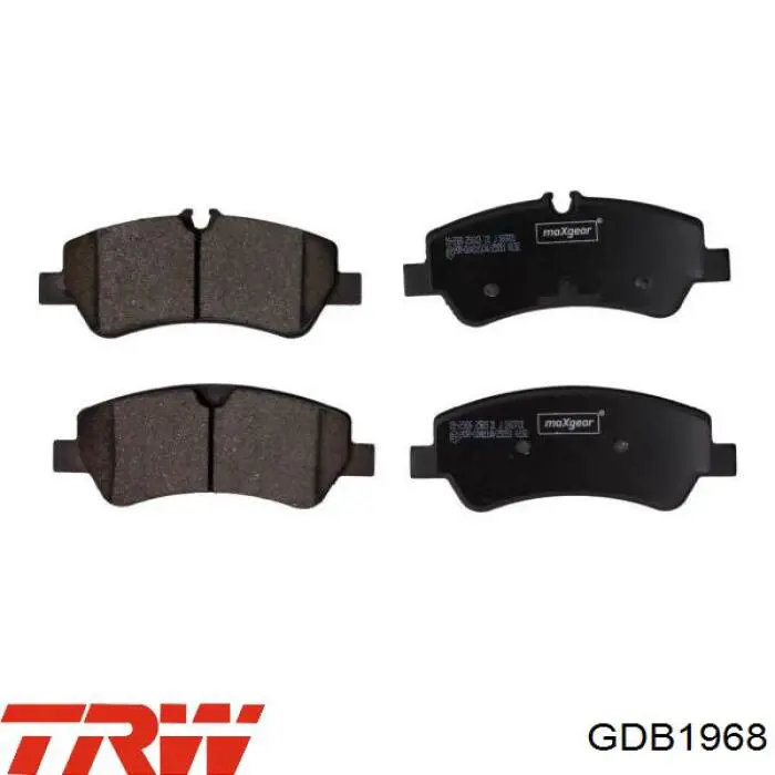 Купить GDB1968 TRW Колодки тормозные задние, дисковые