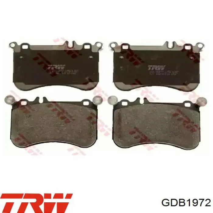 GDB1972 TRW колодки тормозные передние дисковые