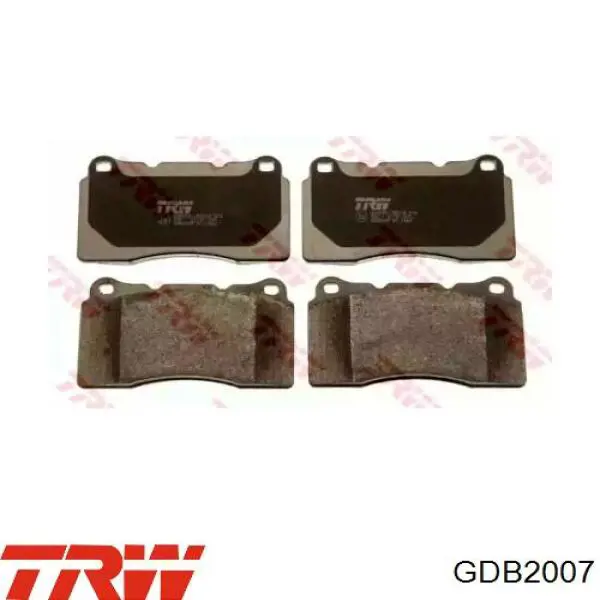 GDB2007 TRW Колодки передние