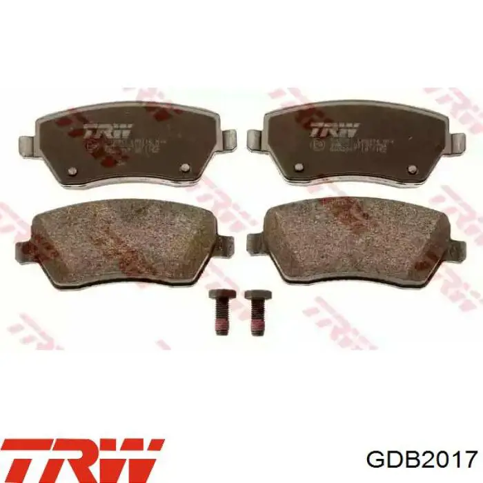 Передние тормозные колодки GDB2017 TRW