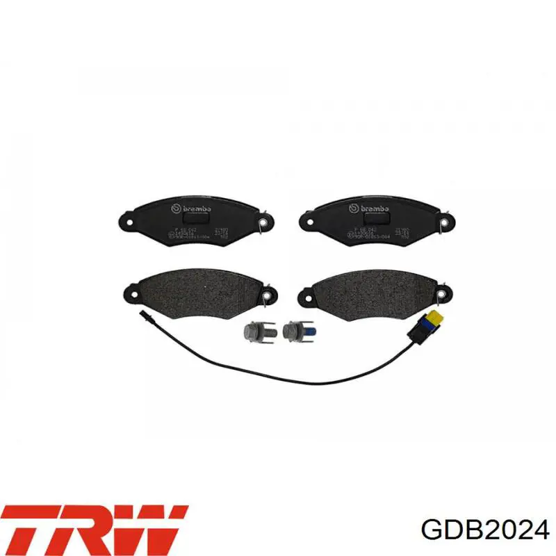 Передние тормозные колодки GDB2024 TRW