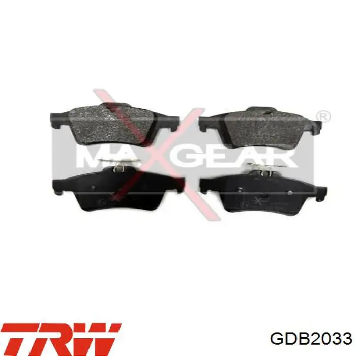 Задние тормозные колодки GDB2033 TRW